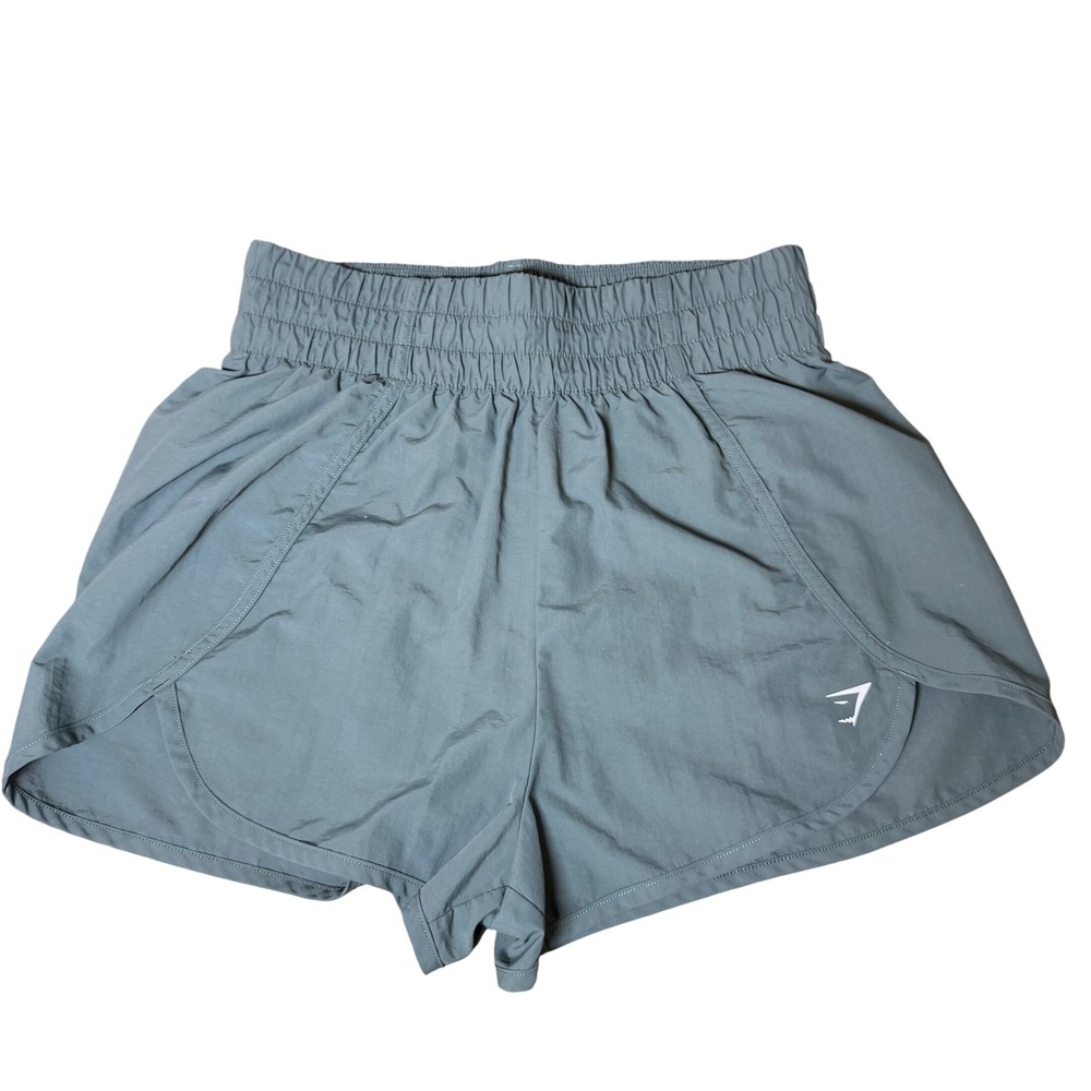 Gymshark Women Training Loose Fit Shorts Gray Elastic Waist Small